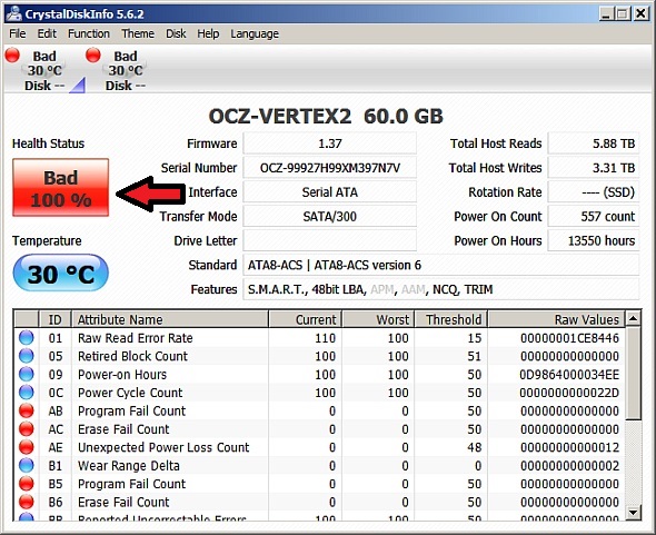 ssd crystaldiskinfo